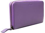 Esquire Pelle Portafoglio Peru Zip Around Wallet Lilac Lilla