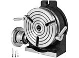 Testa Divisoria Tavola Rotante 200 Mm - Tavola Divisoria Rotante Orizzontale Verticale - Testa Divisoria - Testa Divisoria Girevole Per Fresatura E Foratura