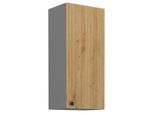 Pensile Alto Nomin - Larghezza 40 Cm, Rovere Artigianale / Antracite