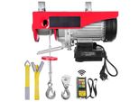 Argano Elettrico A Fune - Da 500 Kg A 1000 Kg - 12 M Di Altezza Di Sollevamento - Argano Motorizzato 1600 W - Motore In Rame - Blocco Puleggia - Velocità Di Sollevamento 10 M/Min - Telecomando Senza Fili - Paranco A Fune - Paranco A Catena