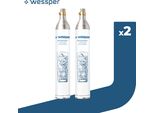 2X Wessper Aquafrizz Cartuccia/Cilindro Per Saturazionewessper S1 Sodamaker Bombola Di CO2 Cartuccia Per Cilindro A Vite Da 60 Litri Strati Di Saturazione Bombola Di Riserva