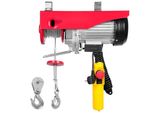 Argano Elettrico A Fune - Da 300 Kg A 600 Kg - Altezza Di Sollevamento 12 M - Argano A Fune Motorizzato 1150W - Motore In Rame - Blocco Puleggia 10 M/Min - Velocità Di Sollevamento - Paranco Con Telecomando A Cavo - Paranco A Catena A Cavo