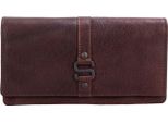 Spikes & Sparrow Pelle Portafoglio Gayle Wallet Rfid Dark Brown Marrone Scuro