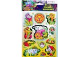 Unique Party - Animali - Foglia Con Adesivi Confezione Da 4 Pezzi SG33926 (Taglia Unica) (Colorato)