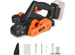 Pialla Elettrica 20V - Pialla Manuale Compatta 82Mm - Pialla Elettrica Per Legno Con Profondità Di Piallatura Di 2Mm - 16500 Giri/Minuto - Pialla A Una Mano Con Lame Hss E Doppio Sistema Di Uscita Della Polvere - Pialla Manuale