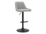 Sedia Da Bar Casa Dolce Neda, Grigio, 46X51X91-111 Cm, Imbottita, Girevole E Regolabile In Altezza, Carico Massimo 120 Kg