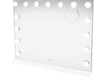 Specchio Da Trucco Hollywood Con Illuminazione Led Dimmerabile Bluetooth Tavolo/Parete Usb