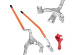 Set Di Attrezzi Per Il Cambio Gomme - Smontagomme 571-622 Mm Regolabile - Smontagomme 546X265X200 Mm - Leva Per Pneumatici - Leva Per Pneumatici - Arancio
