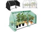 Yuenfong Mini Serra Scalda Piante Serra Per Pomodori Con Porta Avvolgibile, Serra A Film Per Pomodori, 180 ×90×90 Cm, Verde