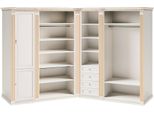 Armadio Angolare Bianco In Legno Massiccio Mobili Esclusivi Per La Camera Da Letto