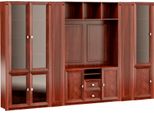 Elegante Mobile Studio Marrone Mobili In Legno Massiccio Mobili Con Ante In Vetro
