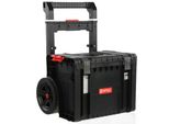 Cassetta Porta Attrezzi Su Rotelle, Manico Telescopico, Cassetta Porta Attrezzi Portatile 49 X 41,5 X 66 Cm, Sistema Modulare, Cassetta Porta Attrezzi Pro Per Officina Garage