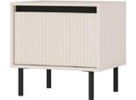 Comodino Tiril - Beige / Nero
