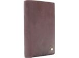 Esquire Pelle Portafoglio Chicago Portrait Wallet Brown Marrone Scuro