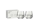 Ritzenhoff Wasserglas 2Er Set Sonnenschliff 001, Kristallglas, 410 Ml, R-8000001