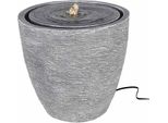 Fontana Per Ambienti Homestyling KO-795202370 Con Luce Led 35 Cm Grigio Moderno
