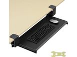 Vassoio Per Tastiera Da Scrivania - Vassoio Per Tastiera Estensibile 680 X 280 Mm - Montaggio Con Morsetto A C - Cassetto Per Computer Per Una Digitazione Ergonomica In Casa
