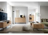 Grande Cassettiera In Rovere Artisan 153 Cm - Moderna, 4 Cassetti, 2 Ante