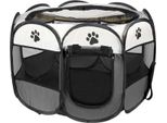 Recinto Per Cani/Gatti 74X74X43Cm - Grigio