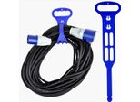 Gancio Per Polpaccio Portacavo Fascetta Organizzatore Per Cavi Avvolgicavo Prolunga Per Cavi Caravan Caravan Barca Campeggio Casa Plastica Blu