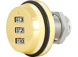 Codice Meccanico 3-Digit Password Mailbox Cabinet Lock Lega Di Zinco (Oro 20Mm/0.79In)