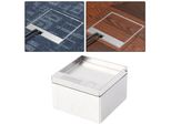 Scatola Per Prese Di Corrente In Acciaio Inox Incassata Con Due Prese, Presa Di Corrente Universale Per Il Piano Della Scrivania, AC250V 4000W