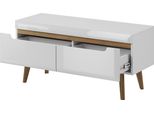Mobile Rtv Bianco Lucido 107 Cm - Mobile Tv Moderno