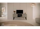 Mobile Rtv Moderno Grigio 120 Cm, Stile Scandinavo - Design Elegante