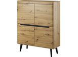 Artisan Rovere 107X137 Cm Cassettiera Moderna Con Piano In Laminato