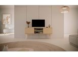 Mobile Rtv Moderno Oak Artisan 120 Cm, Stile Scandinavo - Design Elegante