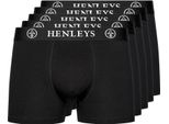 Henleys - Boxer "Mcblacken"" Da Uomo (Confezione Da 5) BG1335 (Xxl) (Nero)"