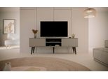 Mobile Rtv Moderno Grigio 160 Cm, Stile Scandinavo - Design Elegante