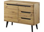 Cassettiera Artisan Rovere 107X87 Cm Moderna Piano Laminato