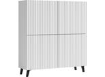 Minio Go For It, Cassettiera Verticale Loket 4 Ante, 120 Cm, Bianco