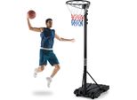 Canestro Da Basket Costway 260-305 Cm Regolabile In Altezza, Supporto Portatile Per Basket Con Supporto Riempibile E Ruote