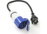 Cavo Adattatore Da Schuko A Attacco Cee Caravan Camper Roulotte Barca 230V 3X 1,5 Mm² 60 Cm (Pa)