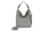 Fritzi Aus PreußEn Borsa A Tracolla Bitzi01 Jive Hobo Bag Metallic Shell Grigio Talpa