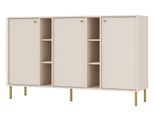 Cassettiera Larga Iros 2 - Beige / Oro