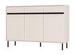Cassettiera Larga Tiril - Beige / Nero