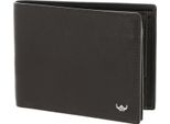 Golden Head Pelle Portafoglio Dublin Billfold Coin Wallet Brown Marrone Scuro