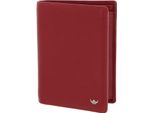 Golden Head Pelle Portafoglio Dublin Billfold Coin Wallet Red Rosso Scuro