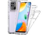 Custodia Trasparente Per Xiaomi Redmi 10C, Tpu Antiurto E Pc Ibrido Custodia Trasparente
