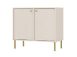 Cassettiera Stretta Iros 2 - Beige / Oro