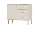 Cassettiera Iros 2 - Beige / Oro