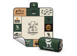 Qunature Coperta Da Picnic 200X200Cm Coperta Da Campeggio All'aperto Impermeabile Pieghevole Tappetino Da Picnic Marrone