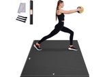 Tappetino Da Allenamento Vevor, Tappetino Da Yoga Antiscivolo Ad Alta Densità, Tappetino Da Allenamento Per Uomini E Donne, Tappetino Da Fitness E Da Allenamento Con Borsa E Tracolla, Per Tutti I Tipi Di Yoga Domestico, Pilates E Allenamento A Terra (1,8 X 1,2 M)