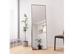 Specchio Da Terra Proximax 162X53Cm A Figura Intera Con Magnifica Cornice In Metallo Nero - Formato Grande Hd Per Una Vita E Una Vestizione Eleganti