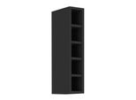 Mobiletto Superiore Aperto Saju - Larghezza 15 Cm, Nero