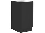 Mobiletto Inferiore A Un'anta Saju - Larghezza 40 Cm, Nero