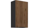 Pensile Alto Tova - Larghezza 50 Cm, Noce Okapi / Nero